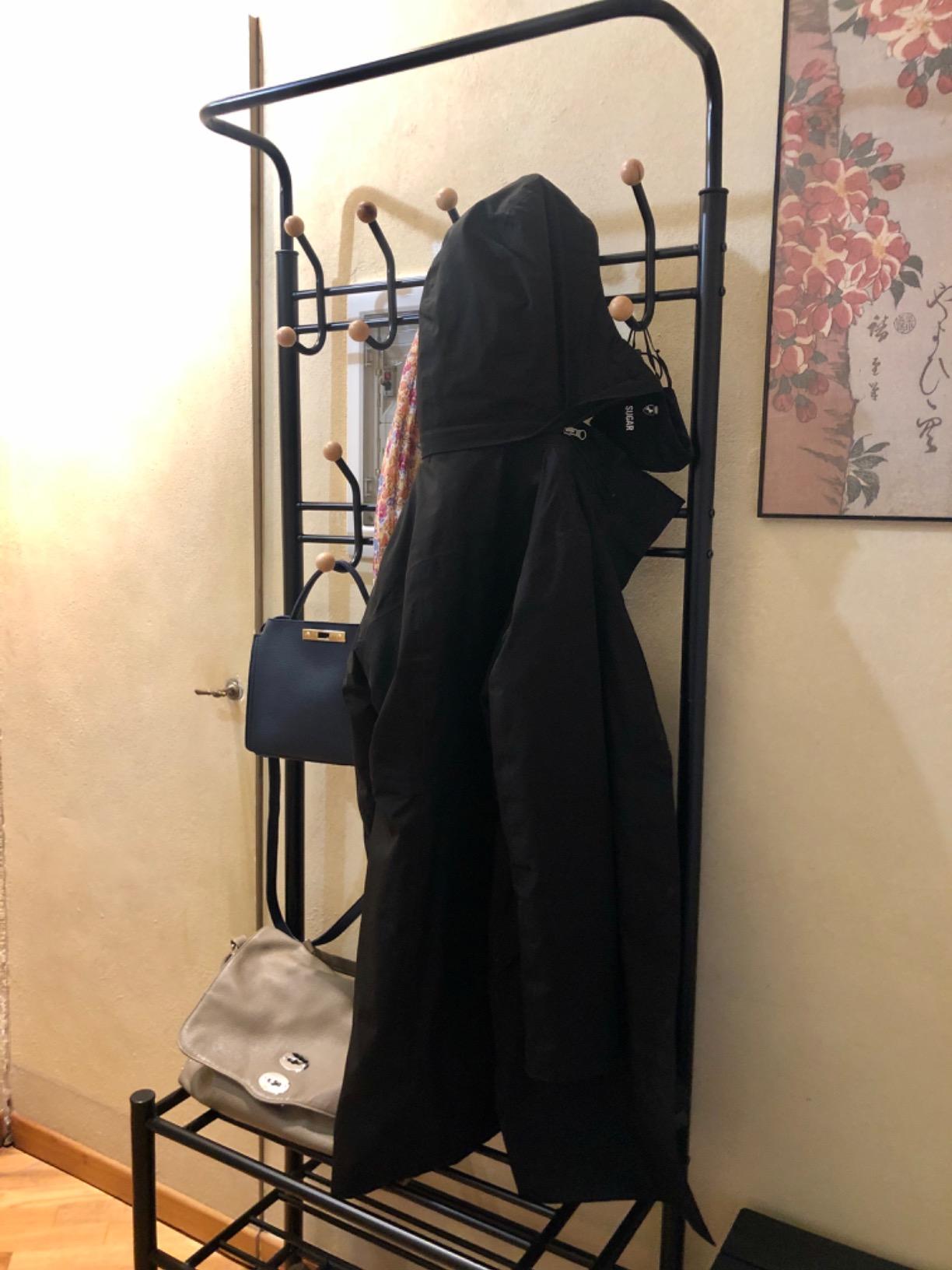 Songmics HSR04B stand appendiabiti nero 187 cm scarpiera