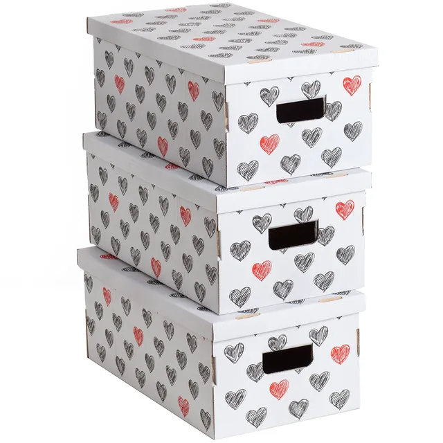 Lavatelli Basic set 3 scatole Love 29x51x20 cm