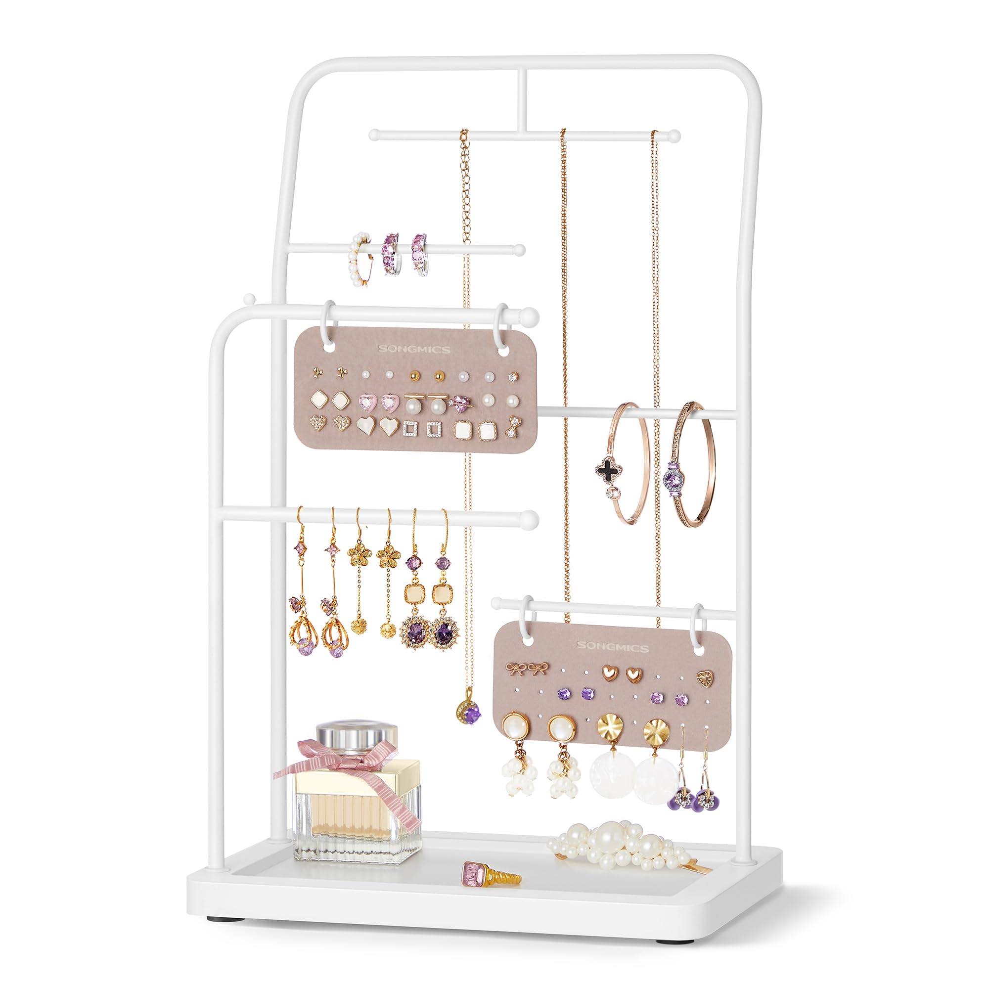 Songmics JJS024A01 Portagioie Oro Metallizzato 33,7 cm