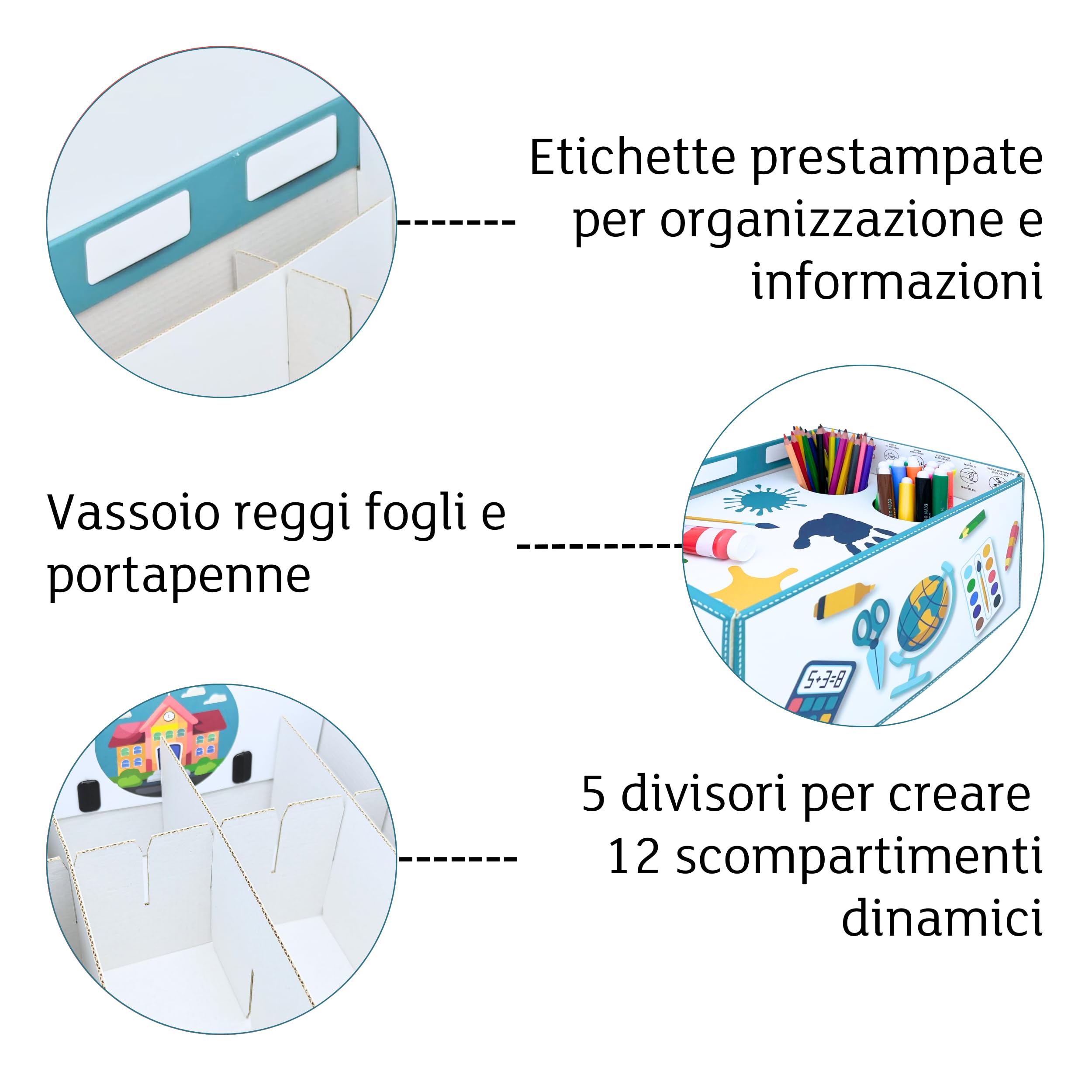 Lavatelli Back to School Organizer Scuola 32x22,5x15 cm A4