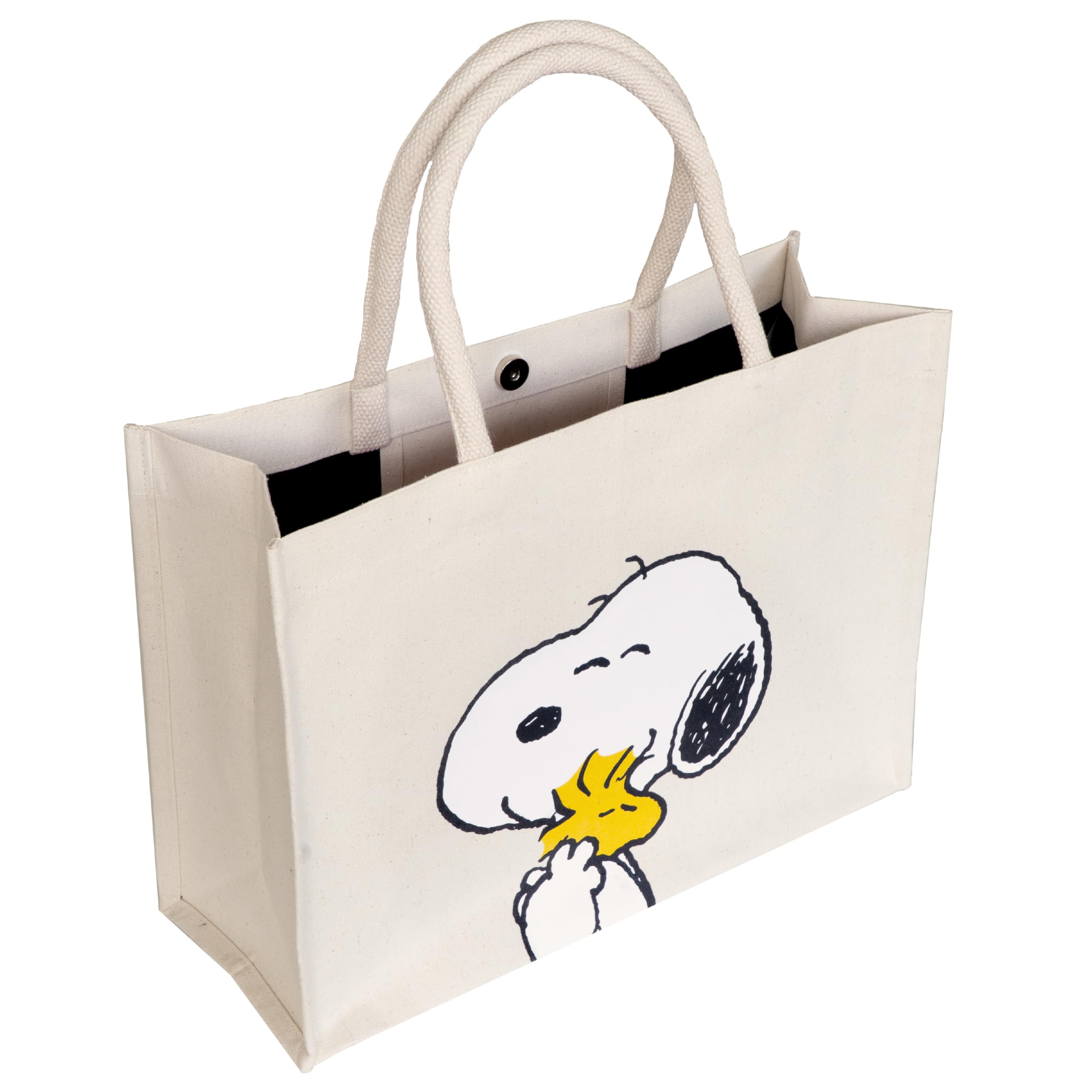 Kanguru Snoopy Woodstock borsa tote cotone shopper capiente