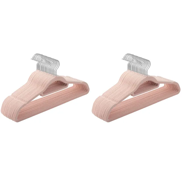 Songmics Grucce Vellutate 45 cm Set da 40 Rosa Antiscivolo