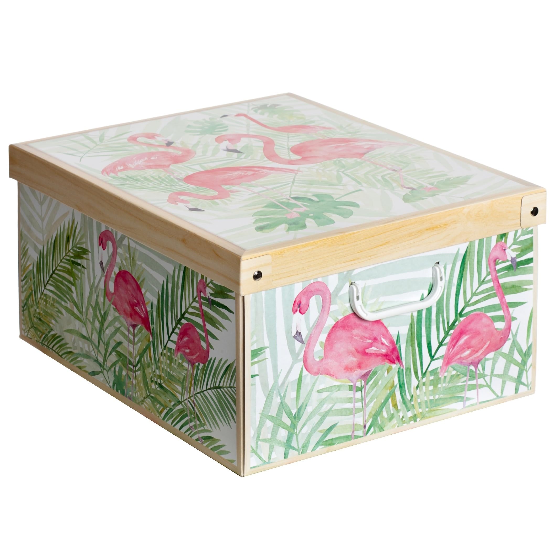 Lavatelli Fenicotteri set 2 scatole cartone 49x40x24