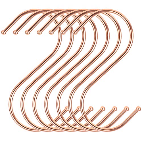 Songmics CRI62R ganci a S metallo 20 pezzi oro rosa 3 kg