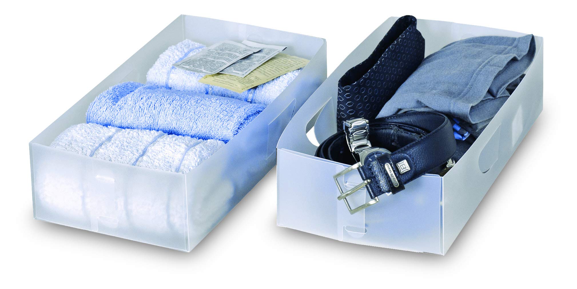 Domopak Living Divisori Cassetti 15,5x30x8 cm 2 Pezzi