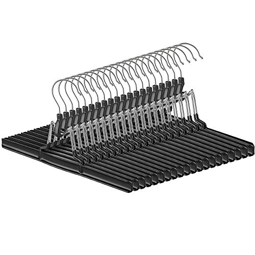 Songmics CRI07B20 grucce pantaloni 20 pezzi nere antiscivolo