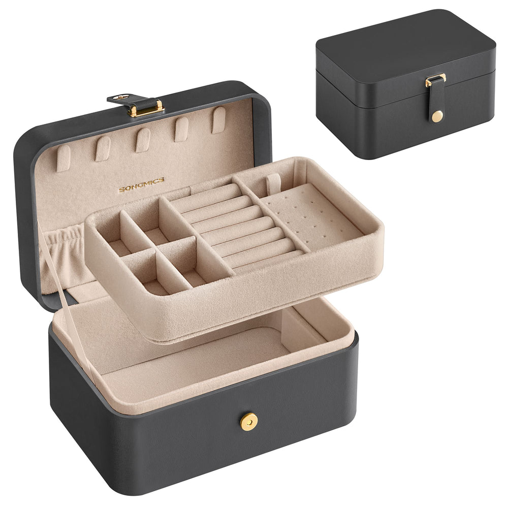 Songmics Portagioie da Viaggio Organizer con Chiusura Lampo