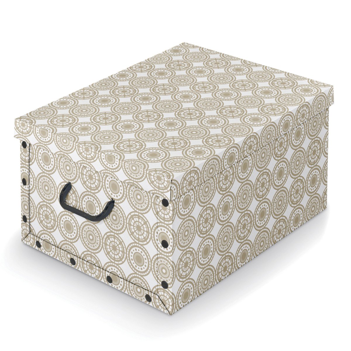 Domopak Living Ella Beige Scatola 39x50x24 cm con Maniglie