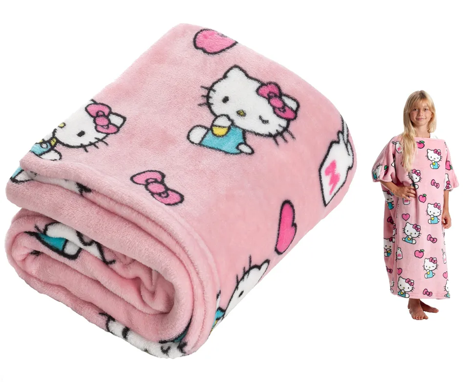 Lavatelli Kanguru coperta pile indossabile Hello Kitty 80x90 cm