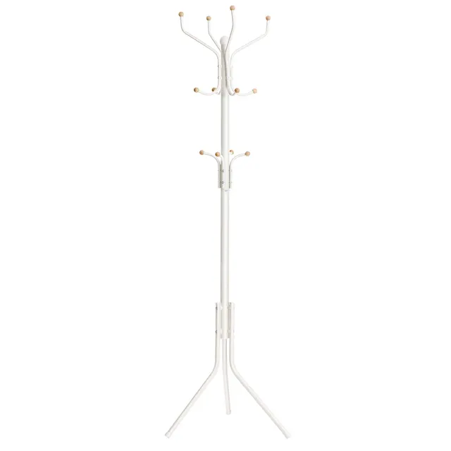 Songmics RCR19W appendiabiti da terra bianco 12 ganci