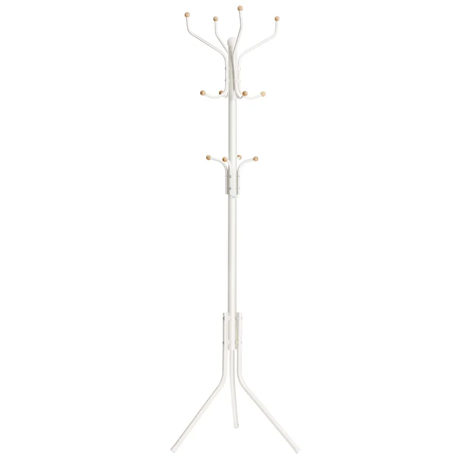 Songmics RCR19W appendiabiti da terra bianco 12 ganci