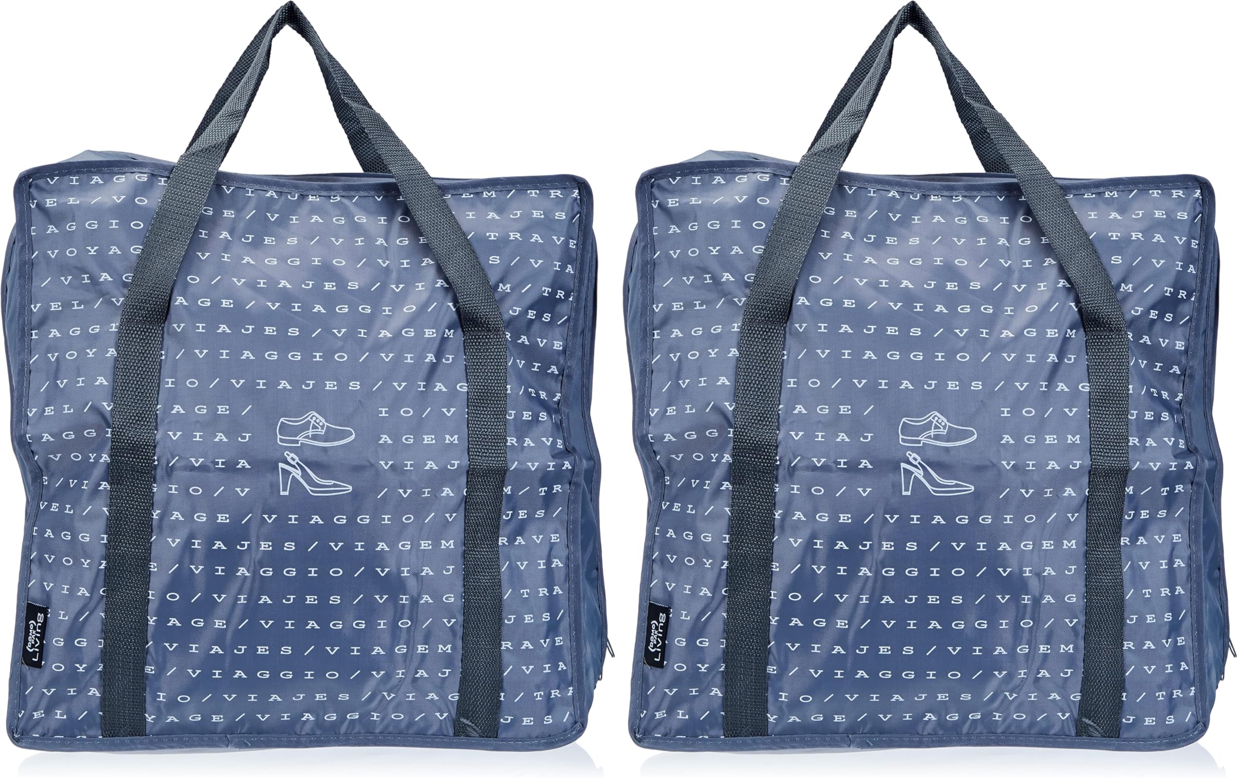 Domo Pak Living portascarpe viaggio 6 paia 36x36x17 cm