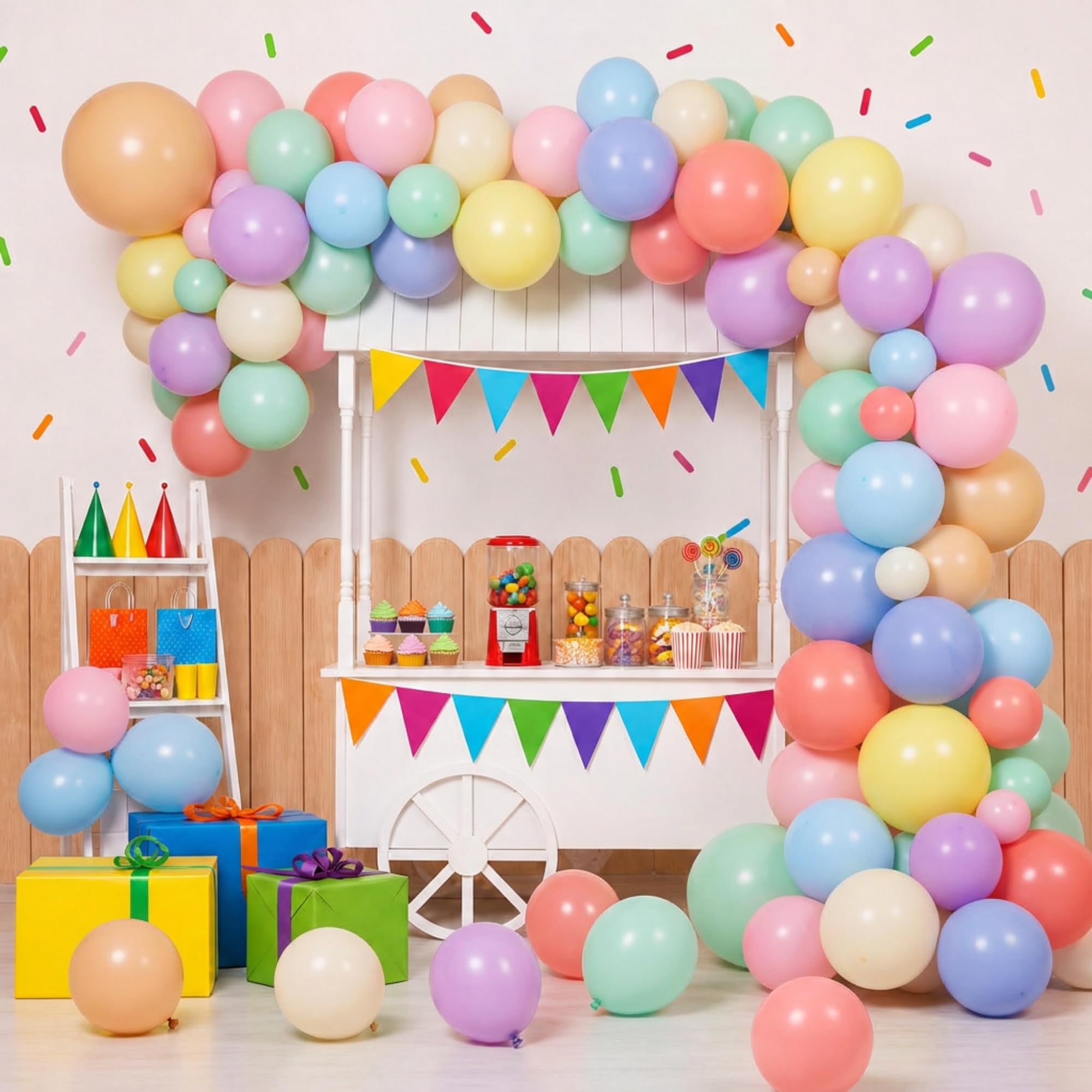 Ediesi palloncini pastello multicolore 30 cm 100 pezzi lattice