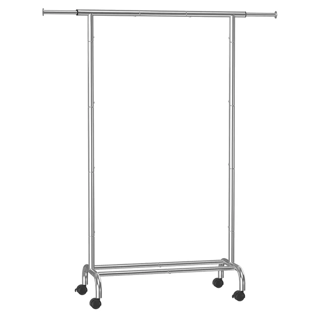 Songmics HSR134E01 stender con ruote argento 83-120x156 cm