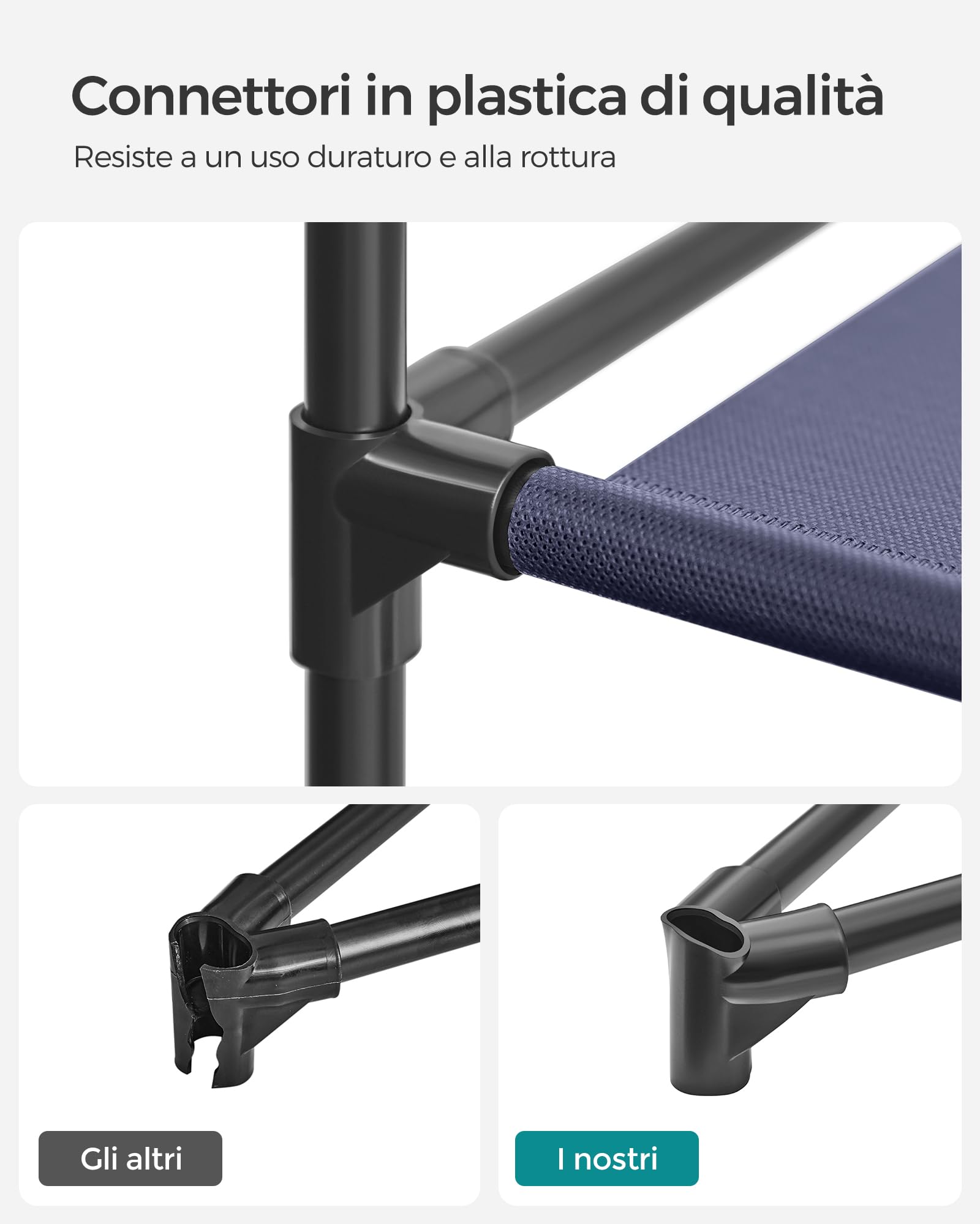 Songmics RYG084I02 guardaroba blu 45x88x168 cm