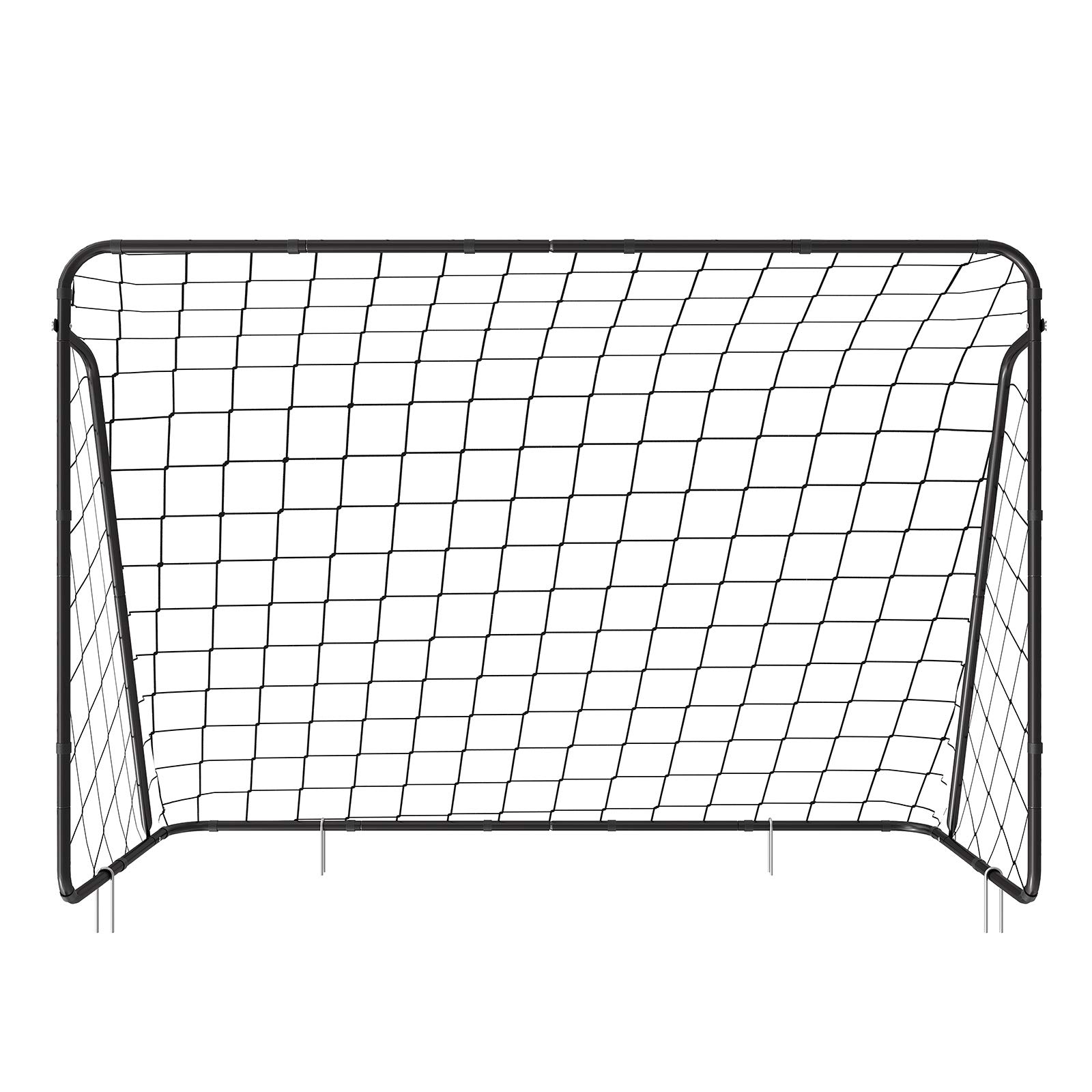 Songmics Porta Calcio Bambini Nera 215x150 cm con Rete