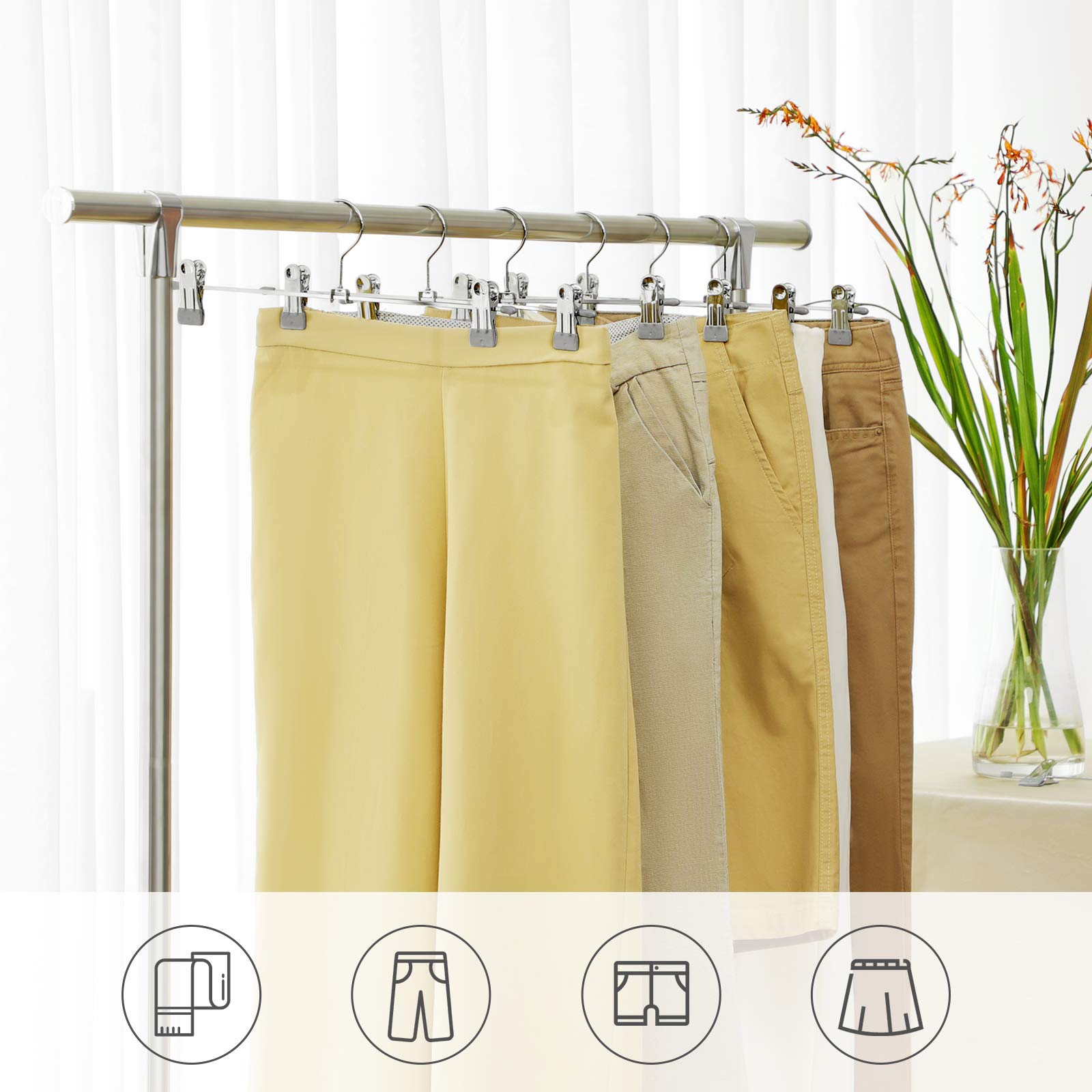 Songmics CRI06G20 grucce pantaloni 40 cm set 20 antiscivolo