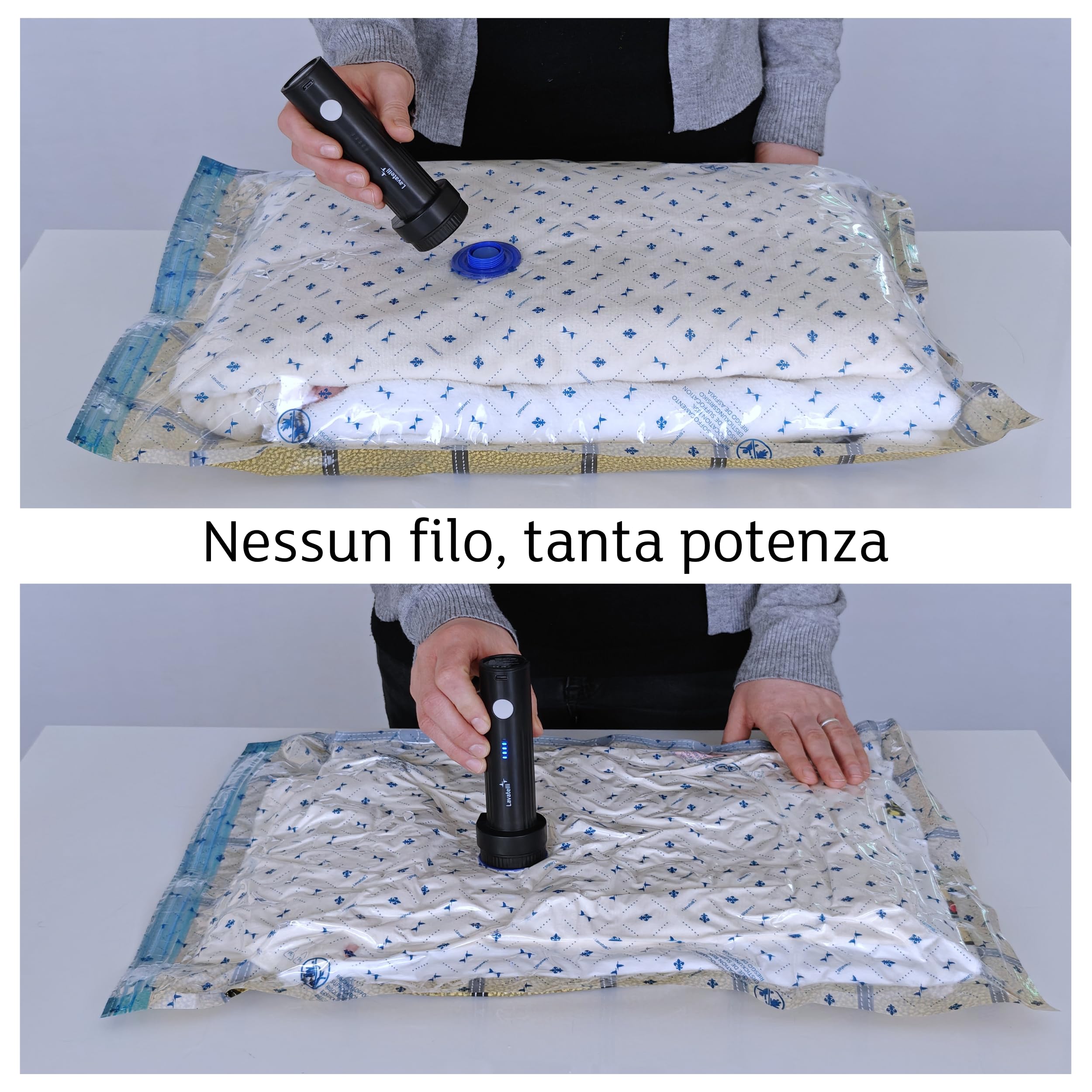 Lavatelli Vac-U sacchetti sottovuoto 60x90 cm 6 pezzi con pompa