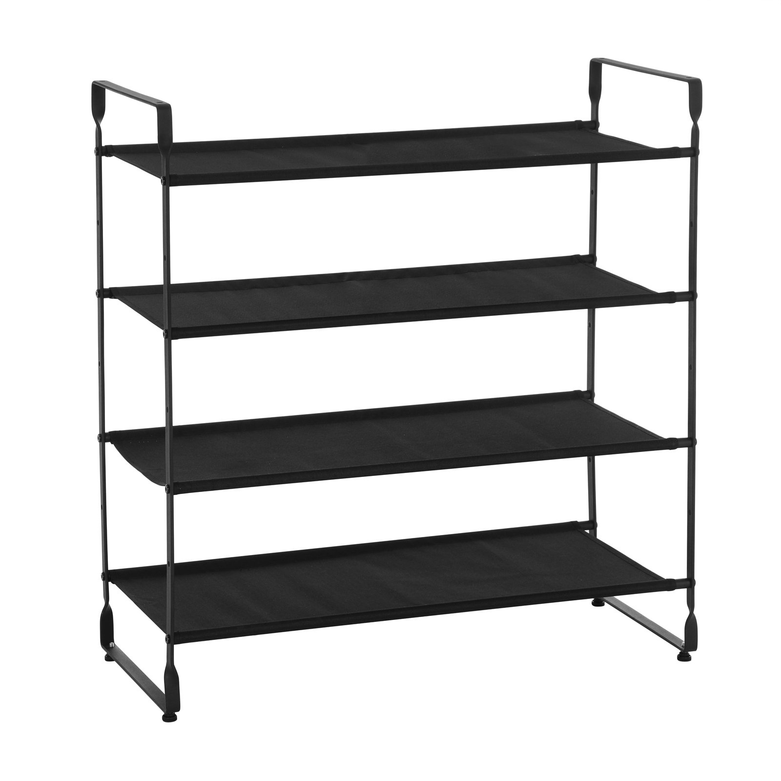 Songmics ULSO04BK scarpiera 4 ripiani nera Oxford