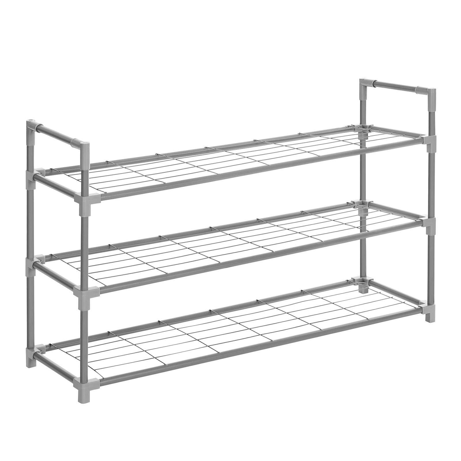 Songmics LSM03GY Scarpiera 3 Livelli Grigio 15 Paia