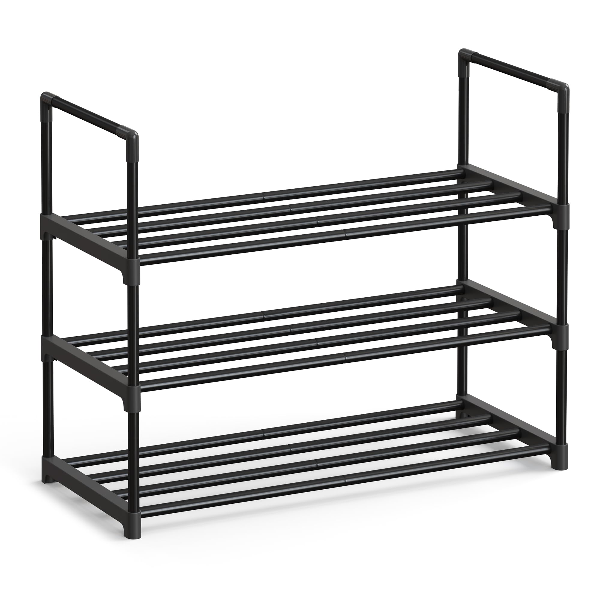 Songmics LSA003B01 Scarpiera Nero 30x42,5x54,5 cm 3 Ripiani