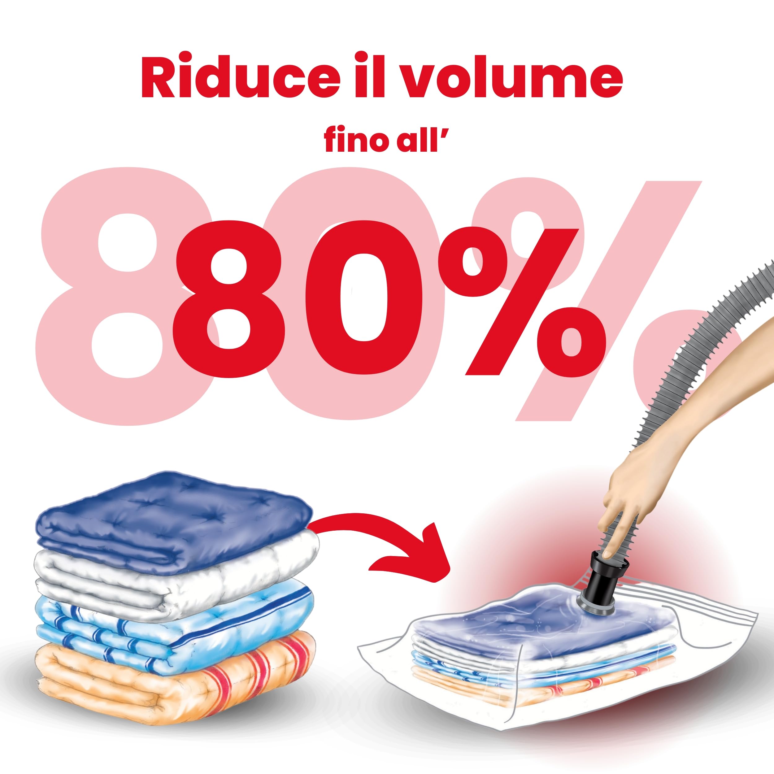 Lavatelli Vac-U sacchetti sottovuoto 60x90 cm 2 pezzi coperte