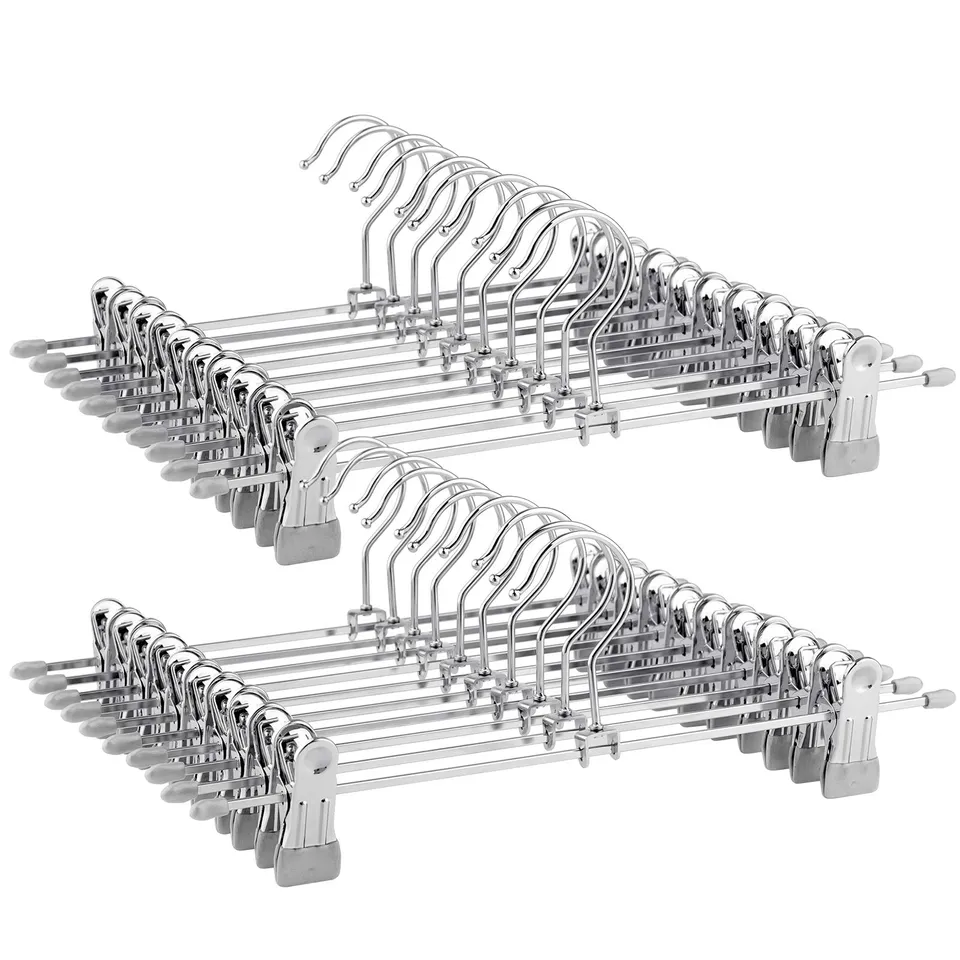 Songmics CRI03G20 grucce metallo 20 pezzi argento antiscivolo
