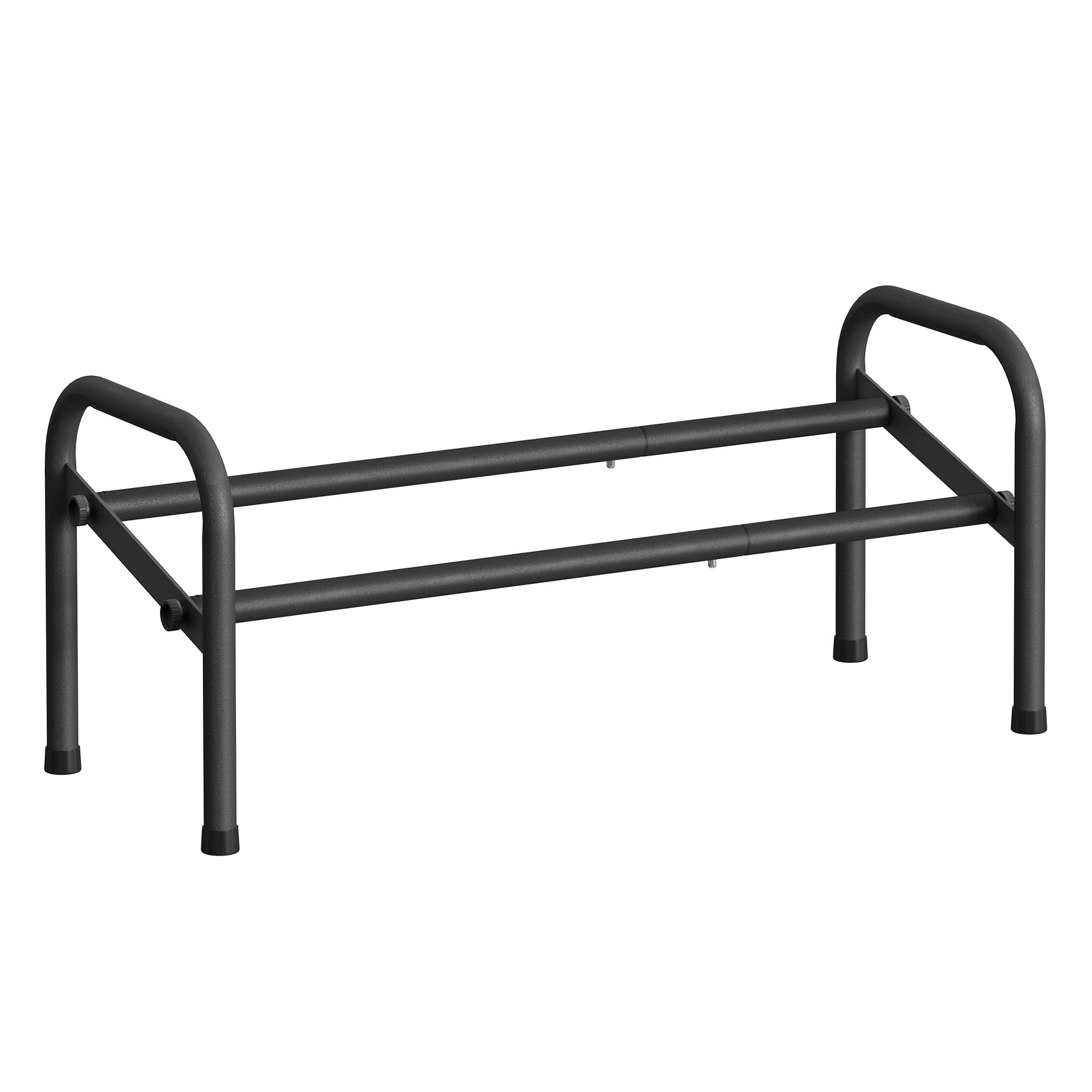 Songmics Scarpiera Espandibile 1 Livello Metallo Nero 58-83 cm