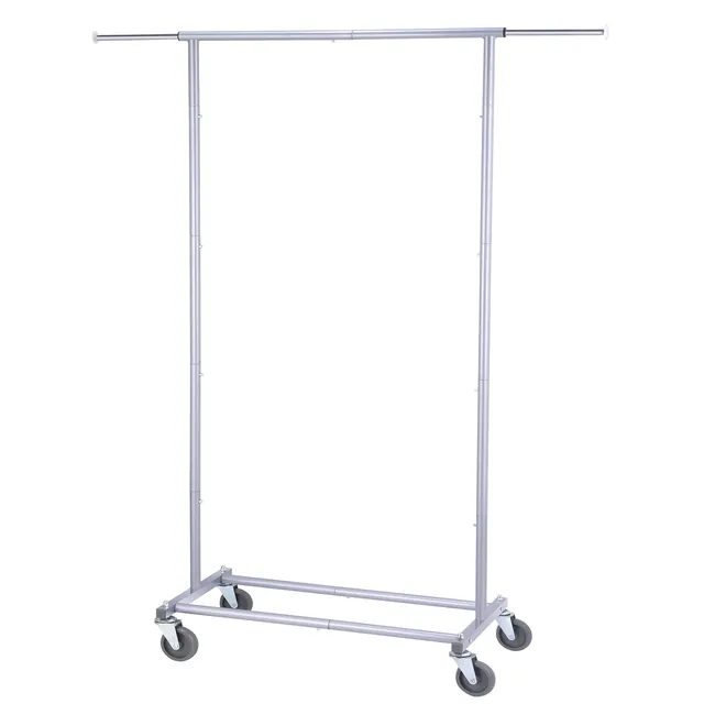 Simple Trending Standard Rod stender appendiabiti nero con ruote