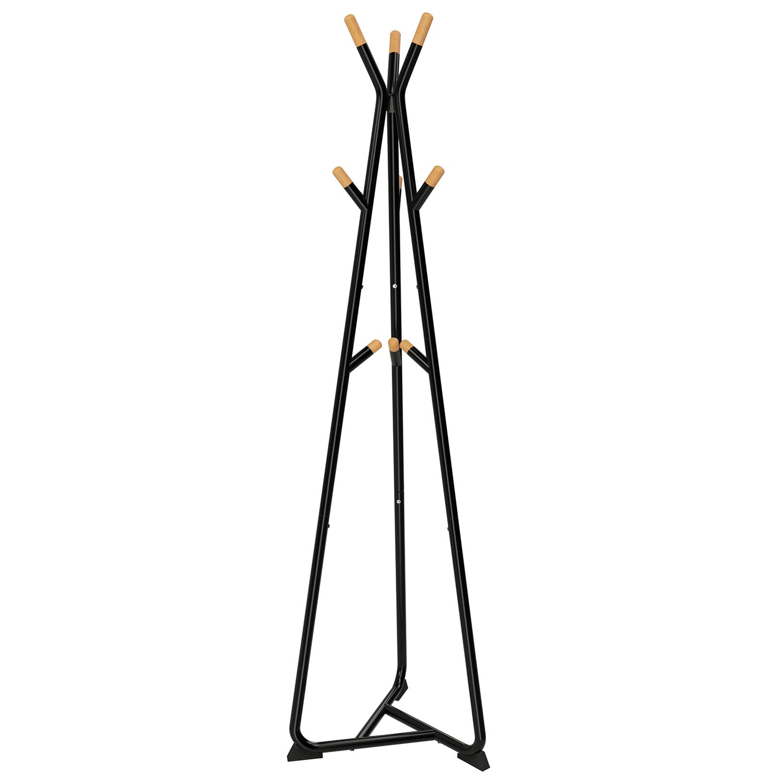 Songmics RCR15WY appendiabiti ad albero bianco 9 ganci legno