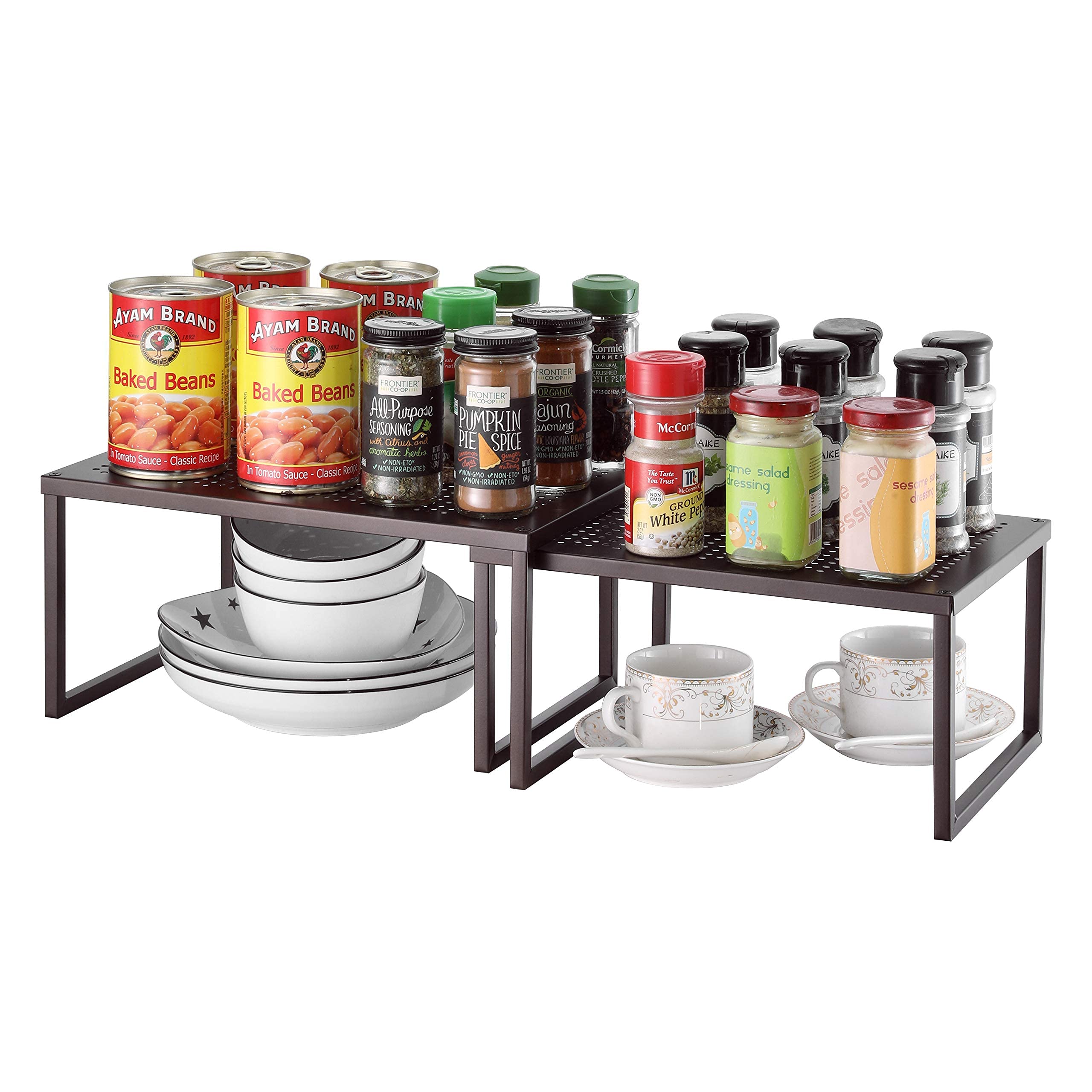 Simple Trending mensola cucina bronzo 2 pezzi impilabile
