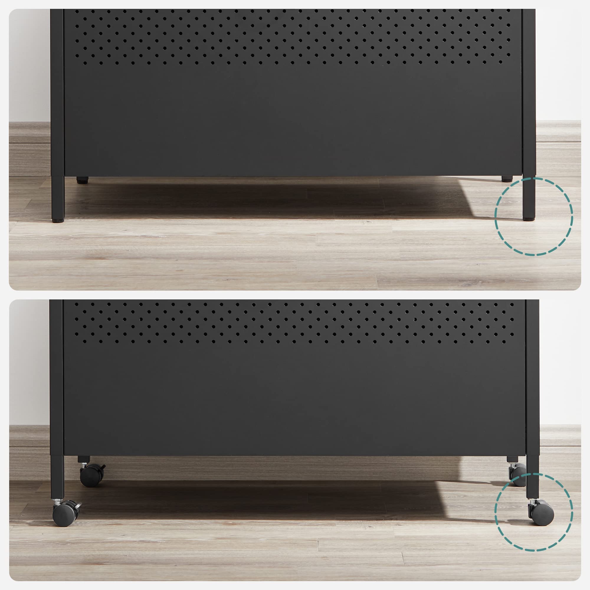 Songmics LSB901B01 panca contenitore nera 80x40x50 cm