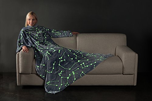 Kanguru Glow coperta con maniche pile 180x140 cm che si illumina