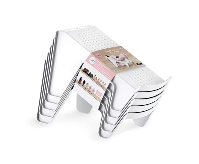 DOMO PAK Living Set 5 Step portascarpe bianco 5 pezzi salvaspazio