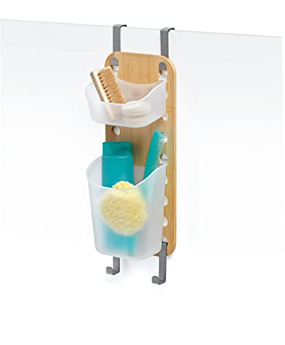 Domo Pak Living Organizzatore Doccia Bamboo 2 Contenitori