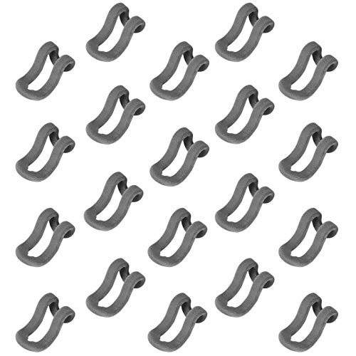 Songmics CRF61G mini ganci grucce velluto 30 pezzi grigio