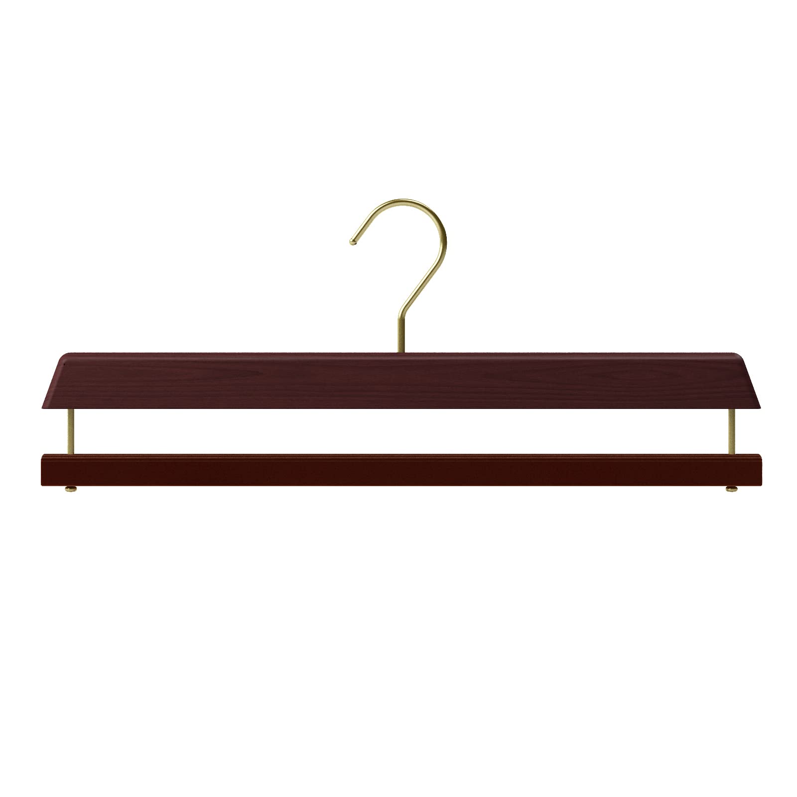 Mainetti Linea Legno gruccia pantaloni 38cm noce 5 pezzi
