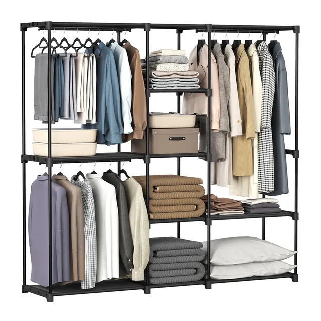Songmics RYG037B02 armadio tessuto nero inchiostro 182 cm