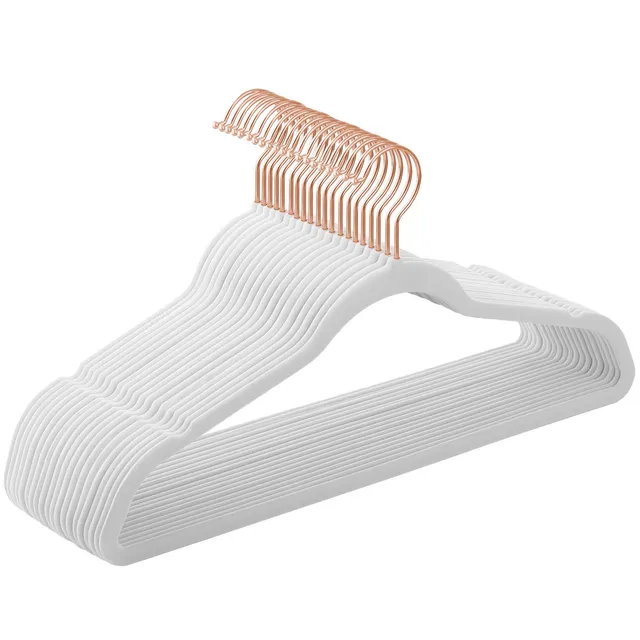 Songmics CRF026W01 grucce velluto 20 pezzi bianche