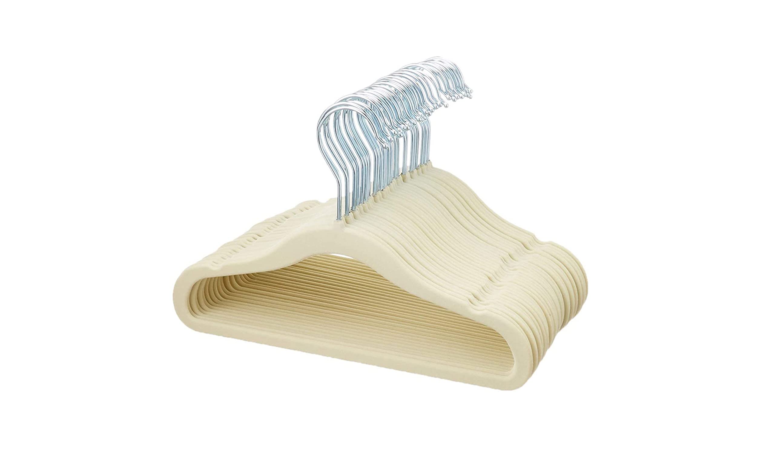 Ediesi grucce velluto beige bambini 10 pezzi antiscivolo