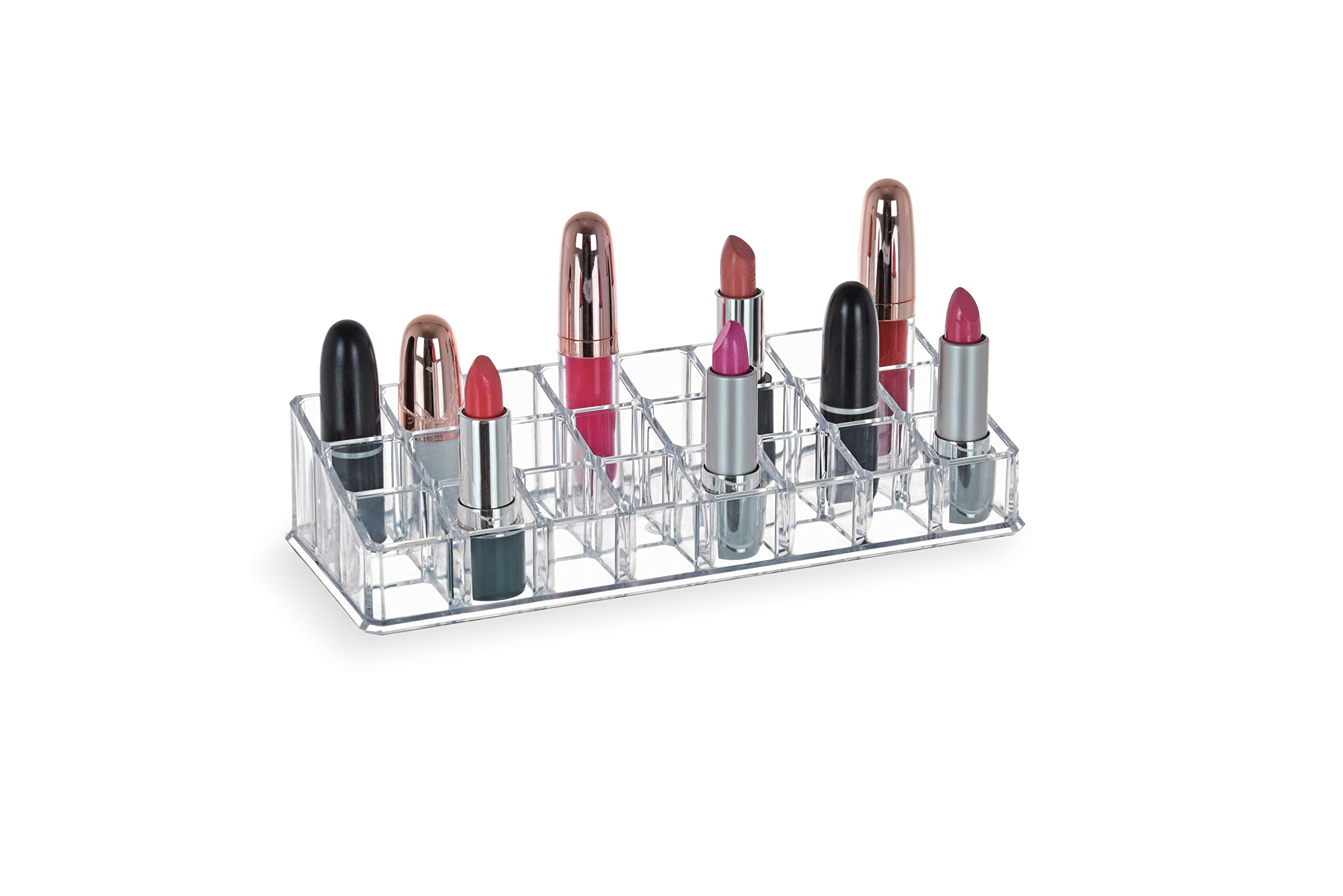 Domopak Living Ordina Trucchi organizer rossetti 22,7x9,5 cm trasparente