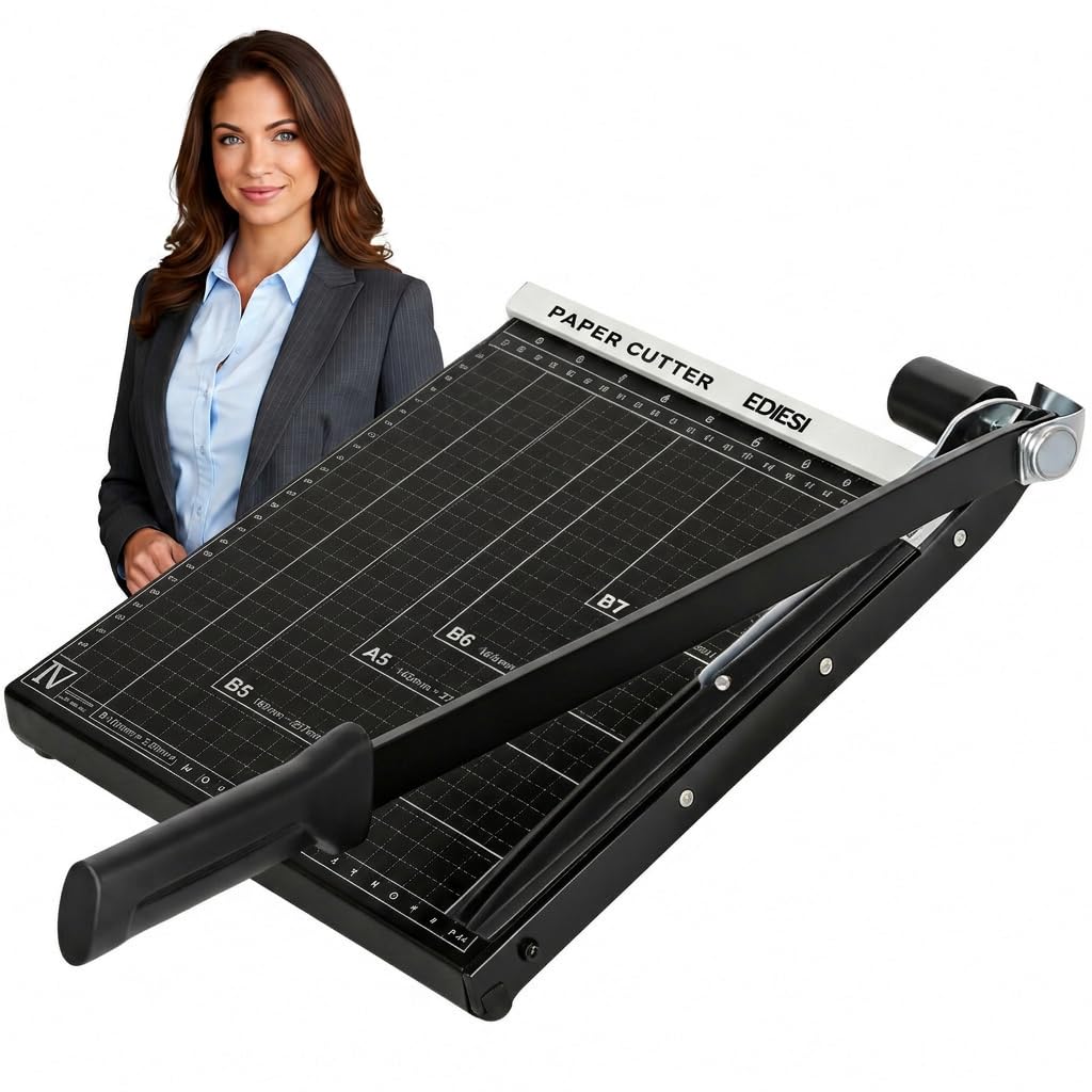 Ediesi Taglierina Carta A4 Professionale Blu 12 Fogli