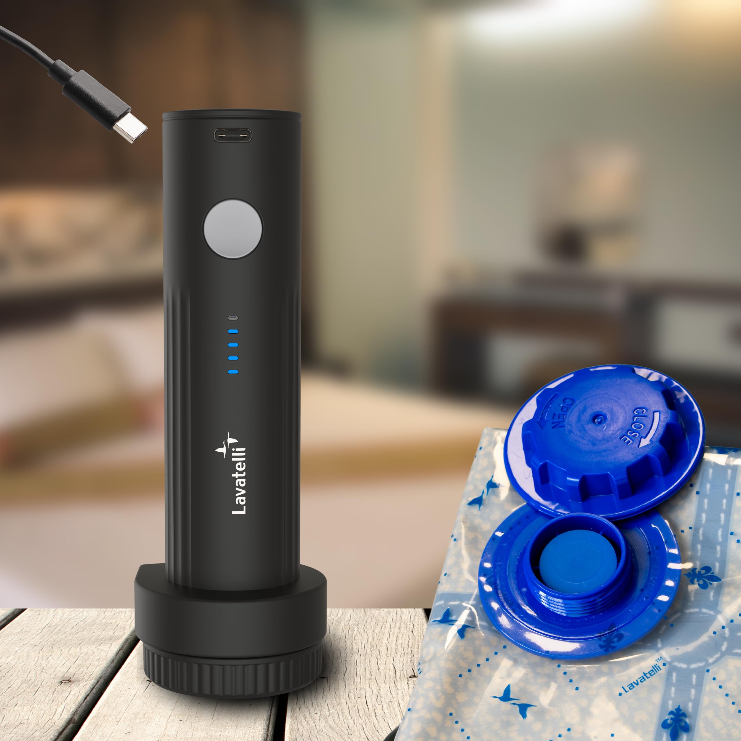Lavatelli Vac-U-Pump pompa sottovuoto USB-C viaggio