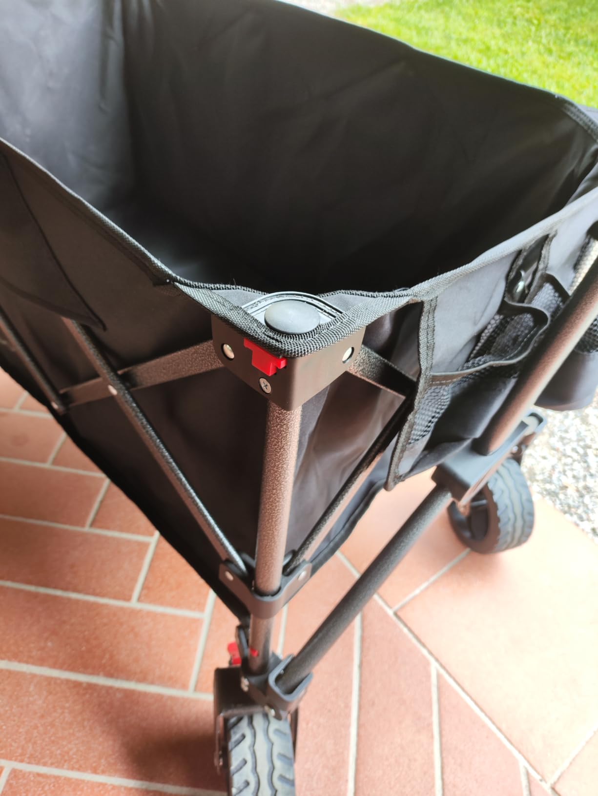 Songmics GFW115B01 carrello spiaggia pieghevole nero 150L 150 kg