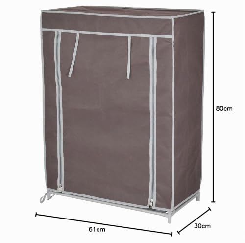 Domo Pak scarpiera tessuto 3 ripiani 61x30x80 cm