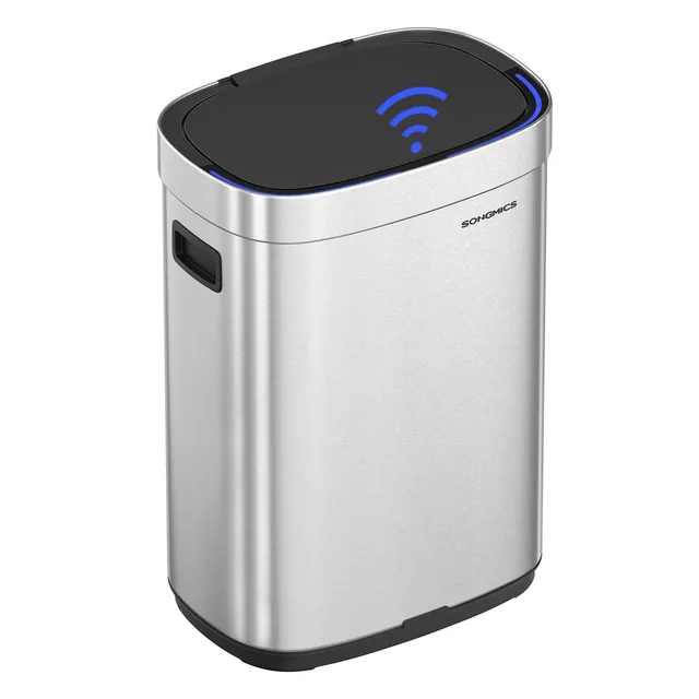 Songmics pattumiera cucina 65 L sensore acciaio