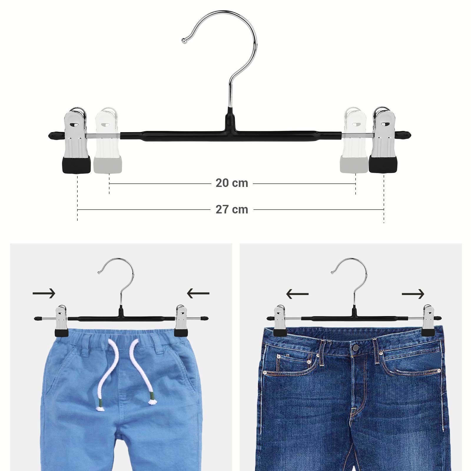 Songmics CRI002B01 grucce pantaloni set 20 pezzi antiscivolo