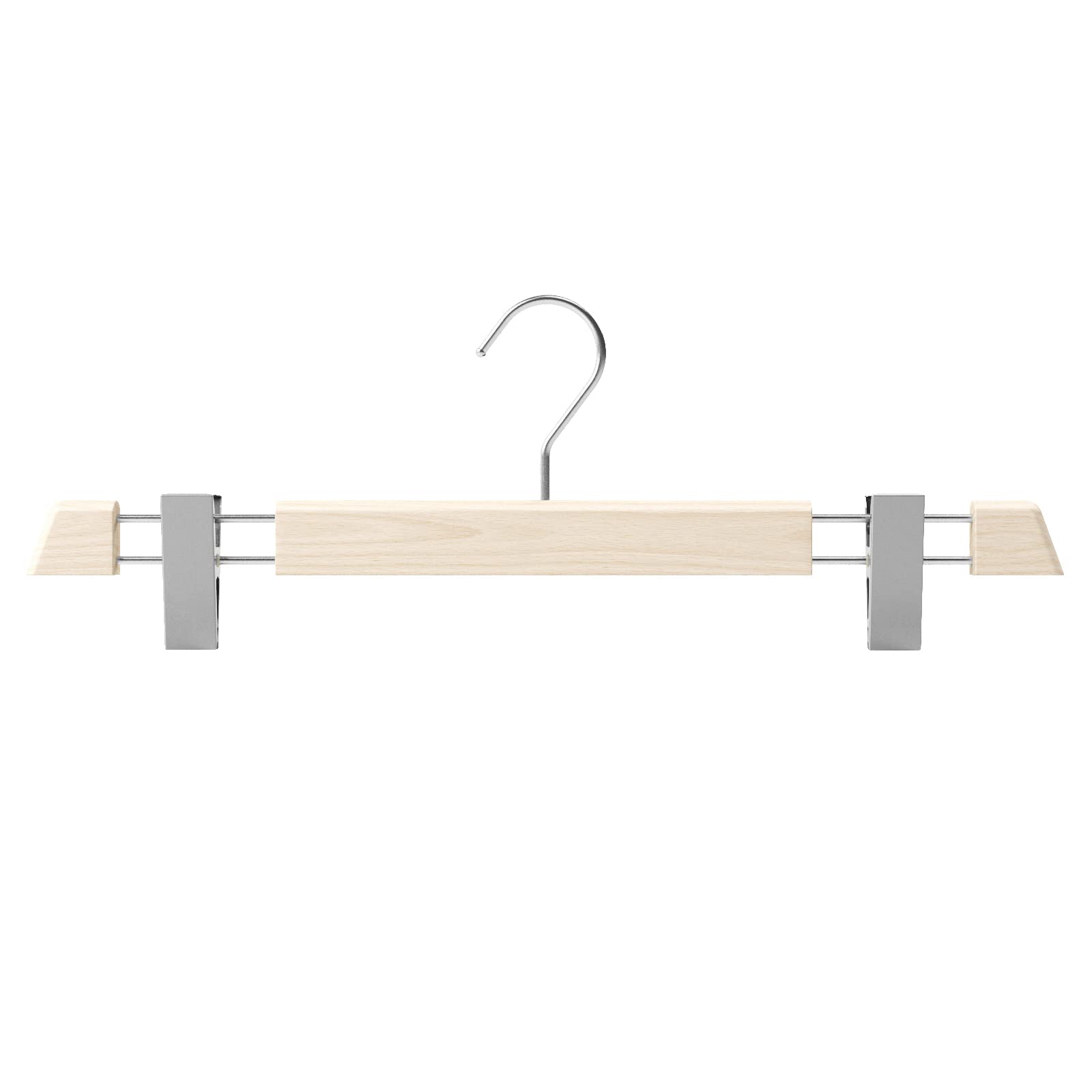 Mainetti Linea Legno grucce con pinze naturale 40 cm 5 pezzi salvaspazio