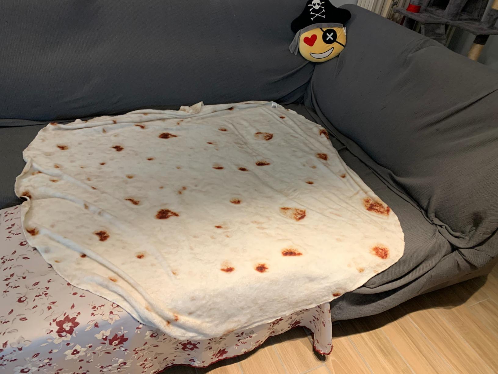 Kanguru Piadina coperta in pile 160x160 cm rotonda