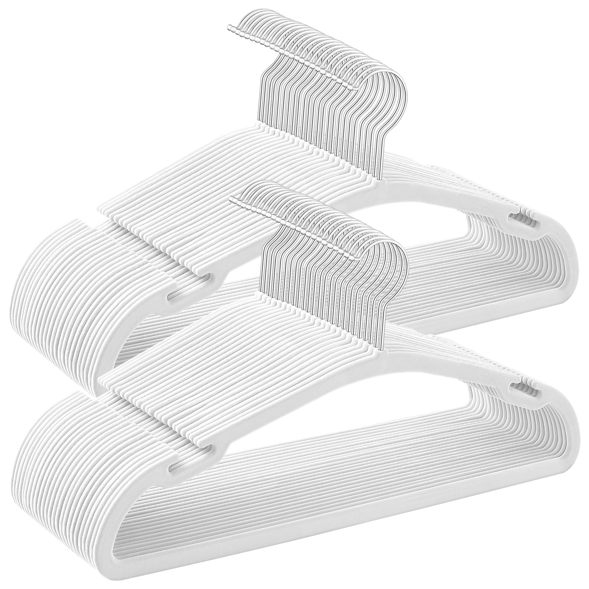 Songmics CRF039B03 grucce velluto nere 50 pezzi antiscivolo